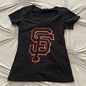 San Francisco Giants SF Vneck Tshirt - Brandon Crawford 35